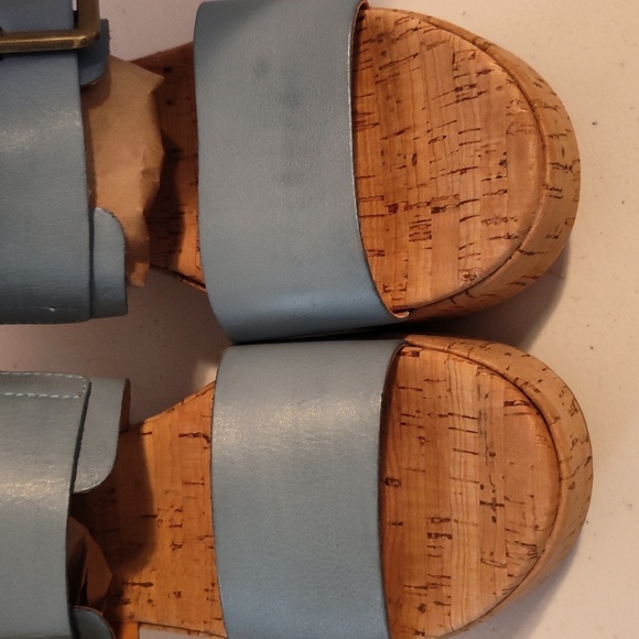 Kork-Ease Taige Cork Platform Heel Clog Sandal Women's Size 10 blue - Picture 3 of 12